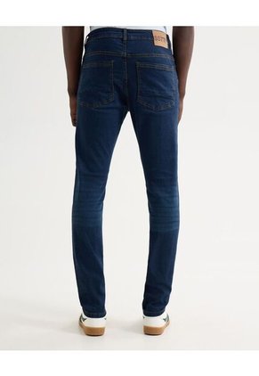 Jeans Slim Tono Medio  Para Hombre Azul Seven Seven