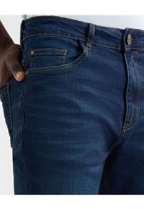 Jeans Slim Tono Medio  Para Hombre Azul Seven Seven