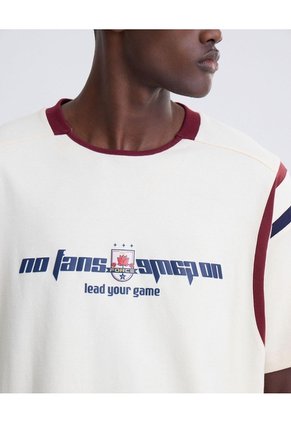 Camiseta Screen Relaxed  Para Hombre Blanco Seven Seven