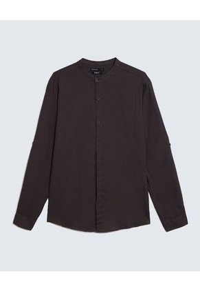 Camisa Para Hombre Manga Larga  Color Verde Oscuro Marca Seven Seven #45012069