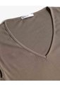 Top Rib Cuello Redondo  Para Mujer Verde Seven Seven de Seven Seven
