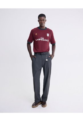 Camiseta Screen Regular  Para Hombre Vino Seven Seven