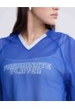 Camiseta Boxy    Para Mujer Azul Seven Seven de Seven Seven