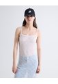 Vestido De Tiras Con Encaje  Para Mujer Blanco Seven Seven de Seven Seven