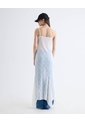 Vestido De Tiras Con Encaje  Para Mujer Blanco Seven Seven de Seven Seven