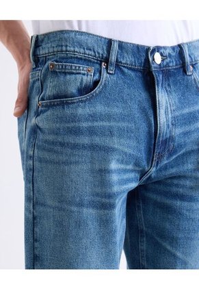 Bermuda Regular Tono Medio  Para Hombre Azul Seven Seven