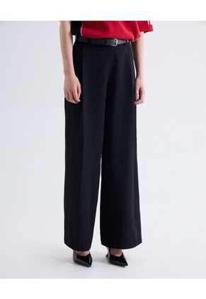 Pantalón Con Detalle De Pinzas  Para Mujer Negro Seven Seven
