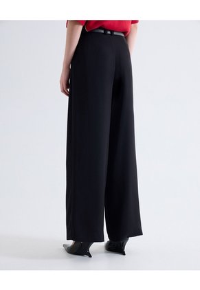 Pantalón Con Detalle De Pinzas  Para Mujer Negro Seven Seven