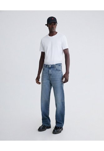 Jean Loose Fit Azul Medio  Para Hombre Azul Seven Seven Seven Seven