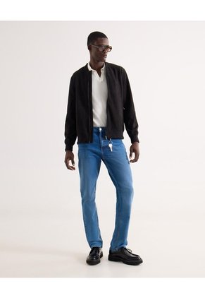 Jean Regular Tono Medio Para Hombre Azul Seven Seven