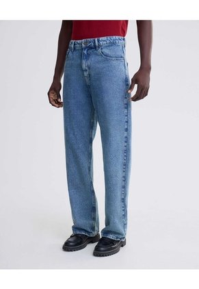 Jean Loose Fit Azul Medio Para Hombre Azul Seven Seven