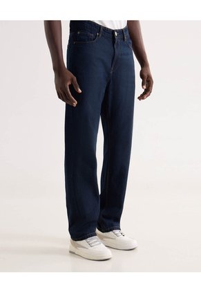 Jean Straight Tono Oscuro  Para Hombre Azul Seven Seven