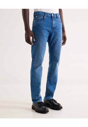 Jean Regular Tono Medio Para Hombre Azul Seven Seven