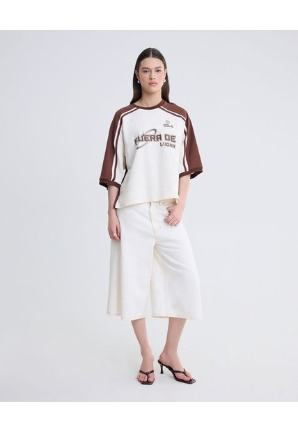 Jort Off White   Para Mujer Blanco Seven Seven