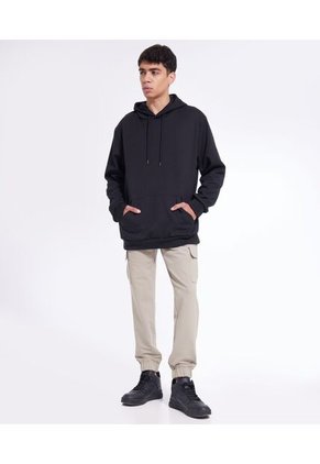Buzo Para Hombre Hoodie Color Negro Marca Seven Seven #45060588