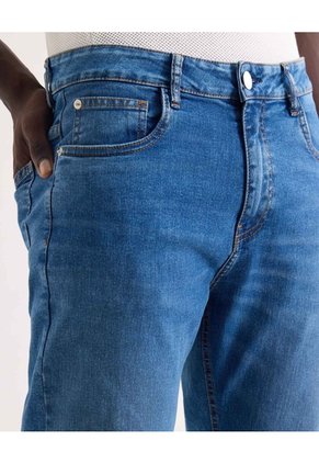 Jean Regular Tono Medio Para Hombre Azul Seven Seven
