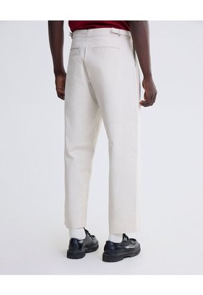 Pantalón Barrel Para Hombre Blanco Seven Seven
