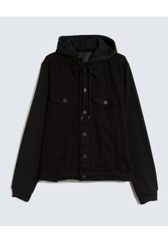 Chaqueta Para Hombre Trucker Color Negro Marca Seven Seven #45080455 Seven Seven