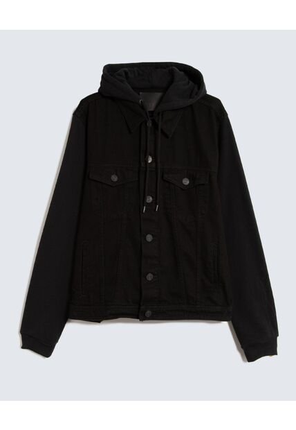 Chaqueta Para Hombre Trucker Color Negro Marca Seven Seven #45080455