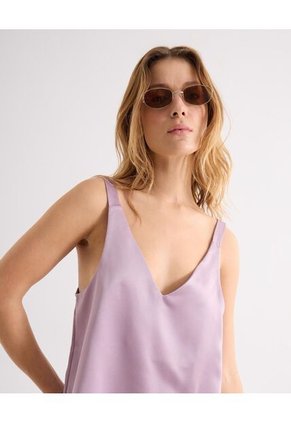 Blusa Para Mujer Manga Sisa Color Lila Marca Seven Seven #28124088