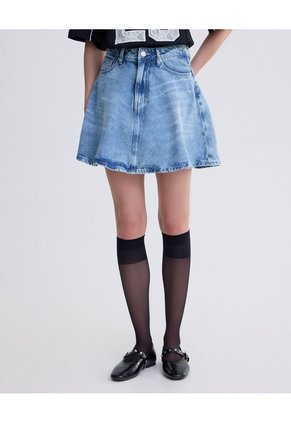 Falda Corta Para Mujer Azul Seven Seven