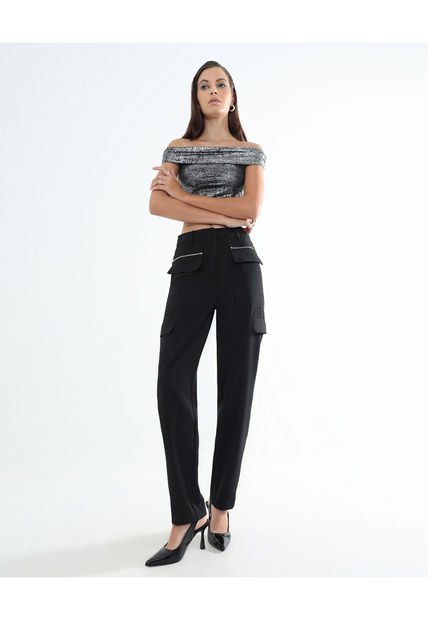 Pantalon Para Mujer  Color Negro Marca Seven Seven #28071814