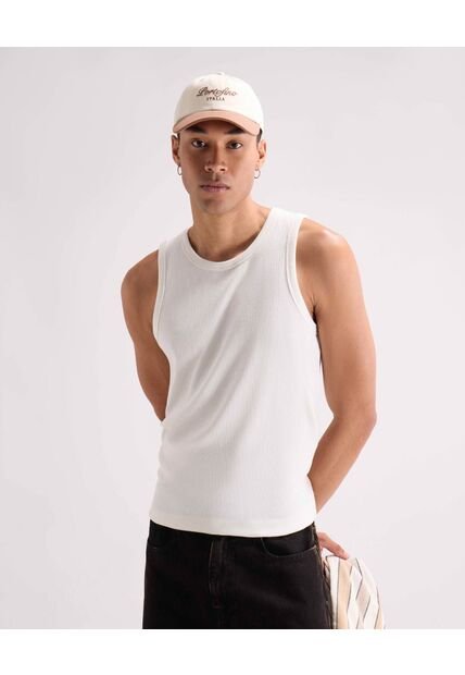 Camiseta  Para Hombre Manga Sisa Cuello Redondo Color Blanco Marca Seven Seven #45098223