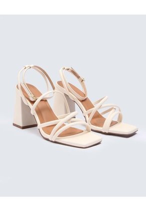 Sandalias Para Mujer  Color Marfil Marca Seven Seven #28690082