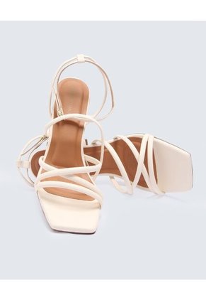 Sandalias Para Mujer  Color Marfil Marca Seven Seven #28690082