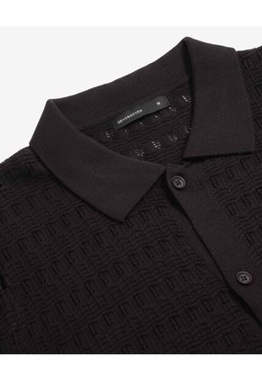 Camisa Para Hombre Manga Corta Sin Bolsillo Cuello Casual M Color Negro Marca Seven Seven #45012173