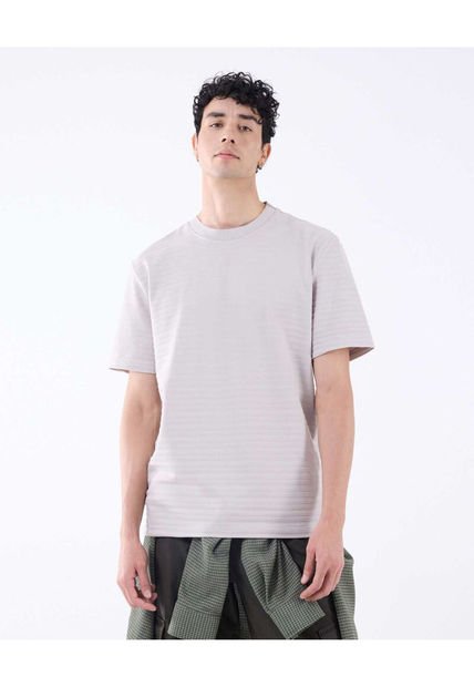 Camiseta Para Hombre Manga Corta Color Gris Claro Marca Seven Seven #45092598