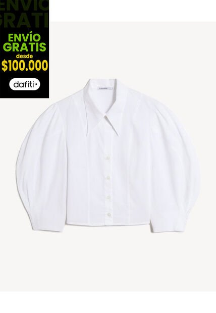 Blusa  Para Mujer Manga Corta Color Hueso Marca Seven Seven #28124149