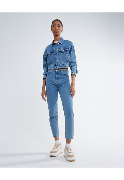 Jean Para Mujer Mom Color Azul Medio Marca Seven Seven #28160845