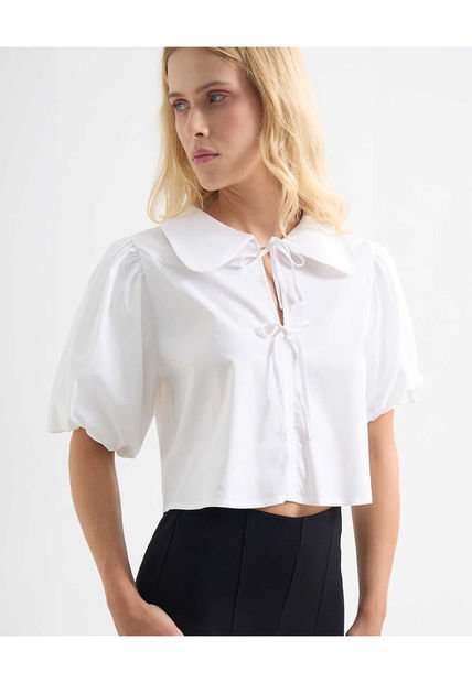 Blusa Para Mujer Manga Corta Color Crudo Marca Seven Seven #28124022