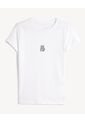 Camiseta Estampada Frontal  Para Mujer Crudo Seven Seven de Seven Seven