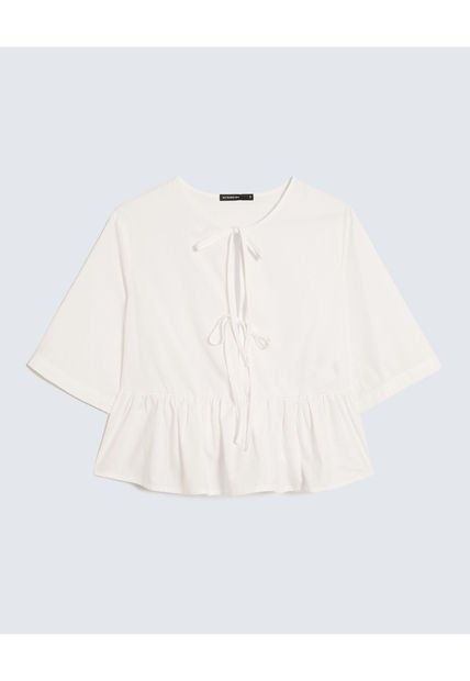 Blusa Para Mujer Manga Corta Color Crudo Marca Seven Seven #28124043