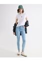 Camiseta Estampada Frontal  Para Mujer Crudo Seven Seven de Seven Seven
