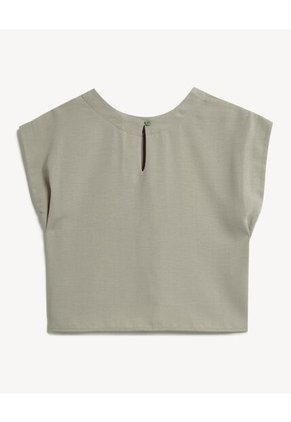 Blusa Para Mujer Manga Corta Color Verde Marca Seven Seven #28124094