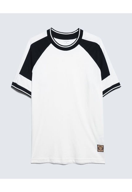 Camiseta Para Hombre Manga Corta Color Marfil Marca Seven Seven #45092580