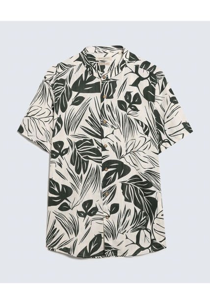 Camisa Para Hombre Manga Corta  Color Verde  Marca Seven Seven #45011985