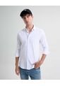 Camisa Para Hombre Manga Larga Cuello Casual M Color Marfil Marca Seven Seven #45012114 de Seven Seven