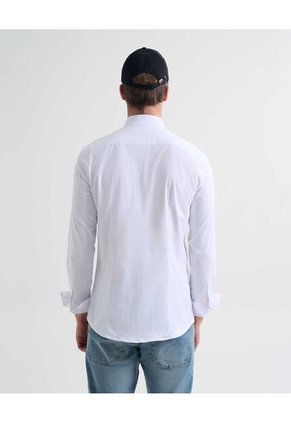 Camisa Para Hombre Manga Larga Cuello Casual M Color Marfil Marca Seven Seven #45012114