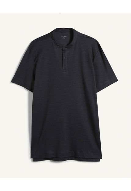 Polo Para Hombre Cuello Mao  Color Gris  Marca Seven Seven #45110817