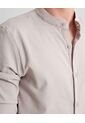 Camisa Para Hombre Manga Larga Sin Bolsillo Cuello Neru Color Piel Marca Seven Seven #45012118 de Seven Seven