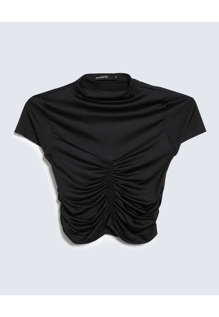 Camiseta Para Mujer Manga Corta Color Negro Marca Seven Seven #28095985