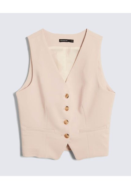 Chaleco Para Mujer  Color Beige Marca Seven Seven #28250131