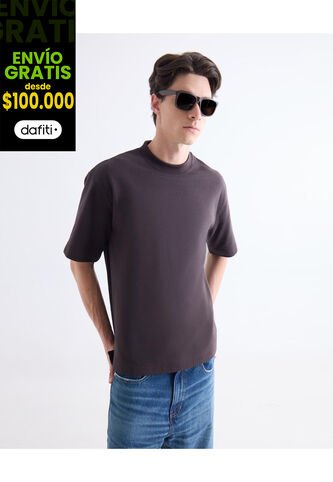 Camiseta  Para Hombre Manga Corta Cuello Redondo Color Negro Marca Seven Seven #45092839 Seven Seven