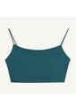Crop Top Para Mujer Manga Sisa Color Verde Oscuro Marca Seven Seven #28095714 de Seven Seven