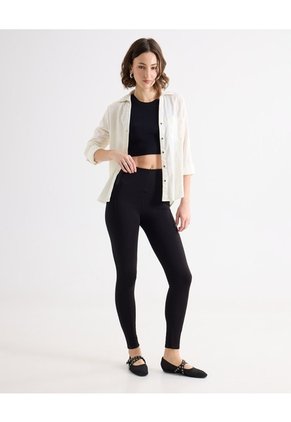 Leggins Para Mujer Largo Color Negro Marca Seven Seven #28230578