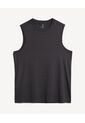 Camiseta Deportiva Texturizada Manga Sisa  Para Hombre Negro Seven Seven de Seven Seven